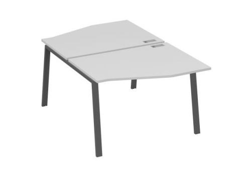 Станция рабочая эргономичная 2х120 Мира Трио, цвет серый + антрацит