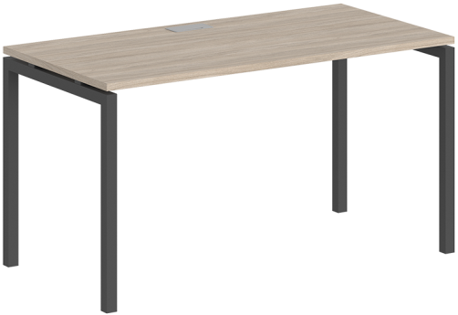 Стол рабочий Индиго Форт, цвет дуб светлый + антрацит