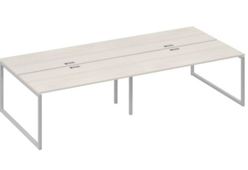 Рабочая станция (4х160) Мира Одри, цвет дуб шамони + серый