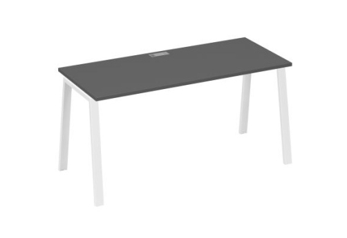 Стол письменный Мира Трио, цвет антрацит премиум + белый