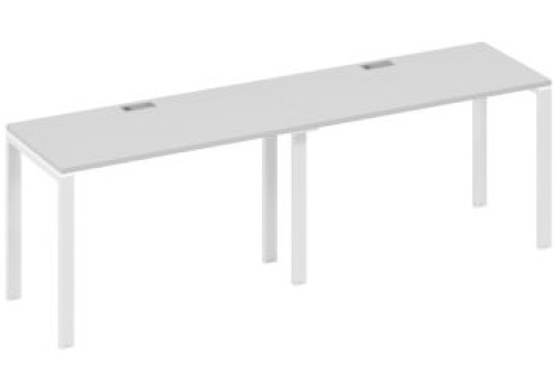 Рабочая станция (2х120) Мира Нумо, цвет серый + белый