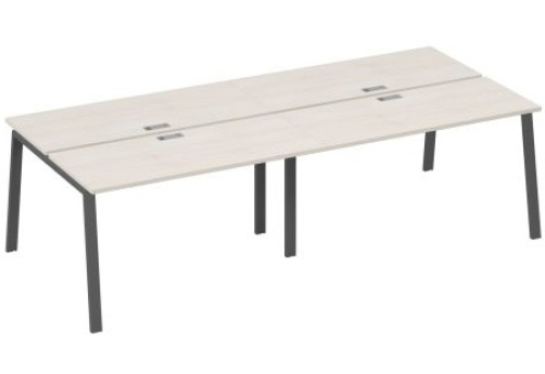 Рабочая станция 4х140 Мира Трио, цвет дуб шамони + антрацит