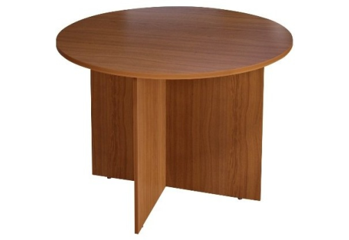 Стол для переговоров круглый, цвет орех