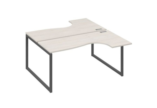 Рабочая станция эргономичная (2х160) Мира Одри, цвет дуб шамони + антрацит