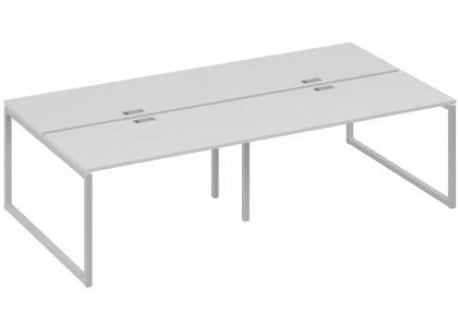Рабочая станция (4х140) Мира Одри, цвет серый + серый