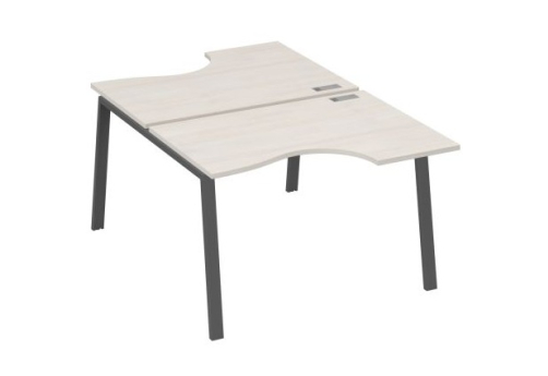 Станция рабочая эргономичная 2х120 Мира Трио, цвет дуб шамони + антрацит