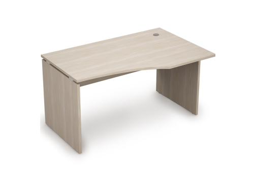 Стол криволинейный правый Деко, цвет шамони светлый