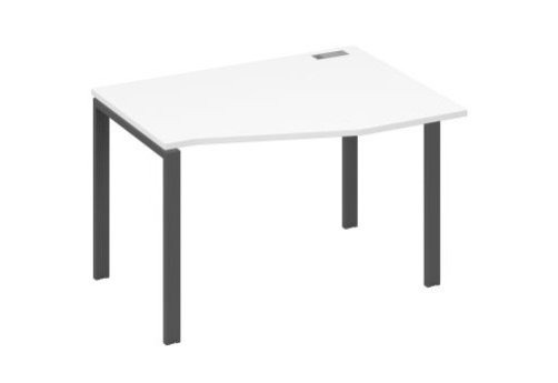 Стол эргономичный правый Мира Нумо, цвет белый премиум + антрацит