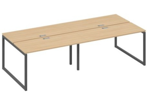 Рабочая станция (4х140) Мира Одри, цвет натуральный дуб + антрацит