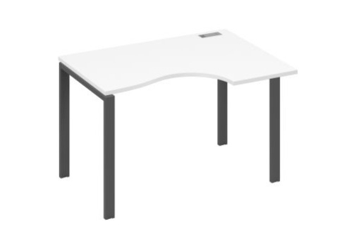 Стол эргономичный правый Мира Нумо, цвет белый премиум + антрацит
