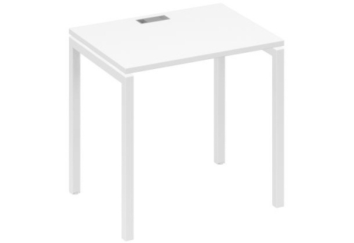 Стол письменный Мира Лофт, цвет белый премиум + белый