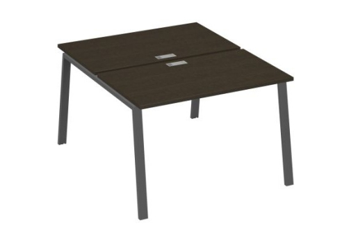 Рабочая станция 2х120 Мира Трио, цвет венге + антрацит