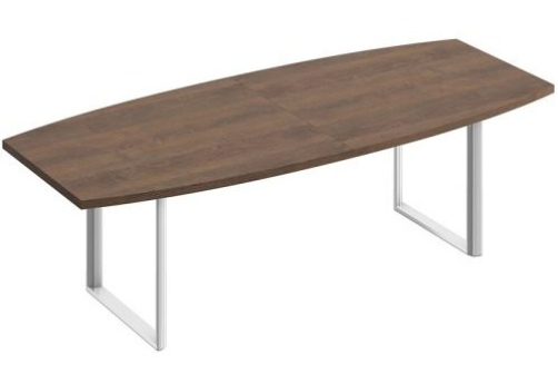 Стол для переговоров фигурный Римини, цвет дуб темный