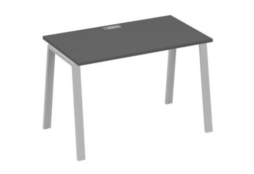 Стол письменный Мира Трио, цвет антрацит премиум + серый