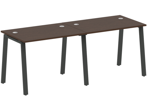 Стол на 2 рабочих места, цвет венге
