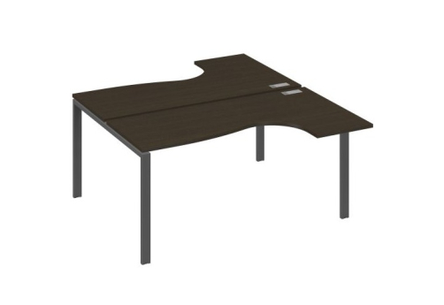 Рабочая станция эргономичная (2х160) Мира Нумо, цвет венге + антрацит
