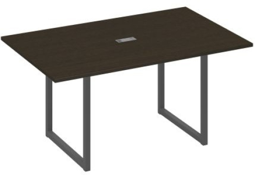 Стол для переговоров прямоугольный Мира Одри, цвет венге + антрацит