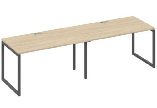 Рабочая станция (2х140) Мира Одри, цвет дуб скандинавский + антрацит