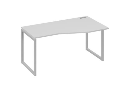 Стол эргономичный правый Мира Одри, цвет серый + серый