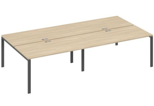 Рабочая станция (4х160) Мира Нумо, цвет дуб скандинавский + антрацит