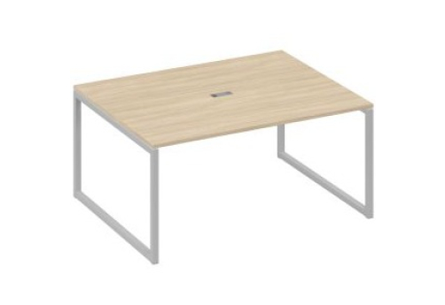 Стол для переговоров прямоугольный Мира Одри, цвет дуб скандинавский + серый