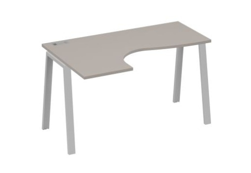 Стол эргономичный левый Мира Трио, цвет мокко премиум + серый