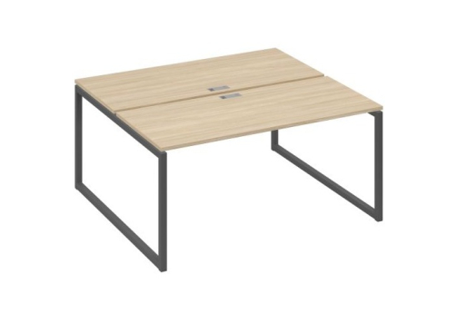 Рабочая станция (2х160) Мира Одри, цвет дуб скандинавский + антрацит