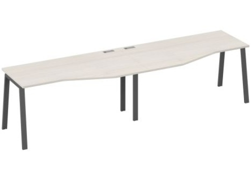 Рабочая станция эргономичная (2х160) Мира Нумо, цвет дуб шамони + антрацит