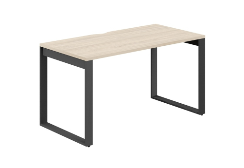 Стол рабочий с вырезом Фламинго, цвет акация + антрацит