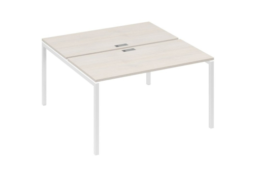 Рабочая станция 2х140 Мира Лофт, цвет дуб шамони + белый