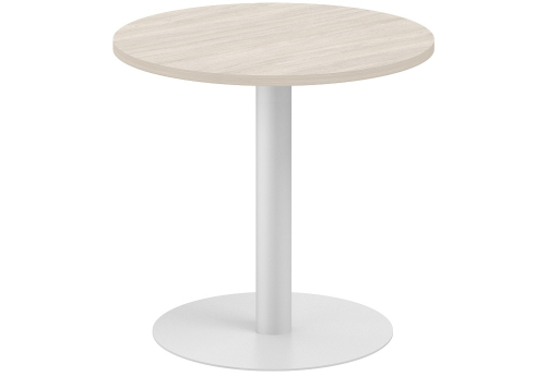 Стол переговорный круглый Индиго Вуд, цвет дуб светлый
