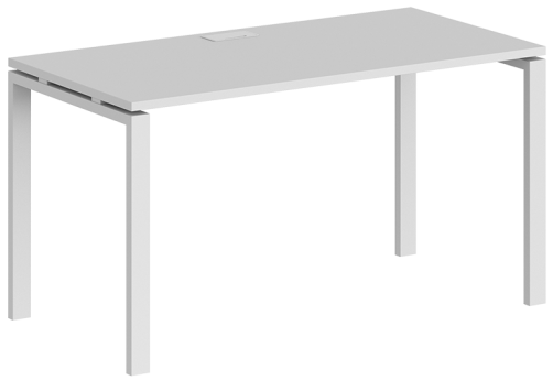 Стол рабочий Индиго Сет, цвет белый + белый