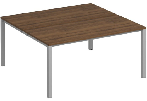 Рабочая станция (2х160) Прайм Металл 50, цвет орех + серый