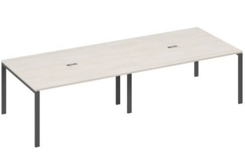 Стол для переговоров прямоугольный Мира Нумо, цвет дуб шамони + антрацит