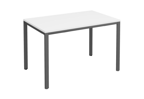 Стол письменный на металлокаркасе Прайм Металл 25, цвет белый + антрацит