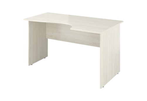 Стол рабочий эргономичный правый, цвет скандинавское дерево