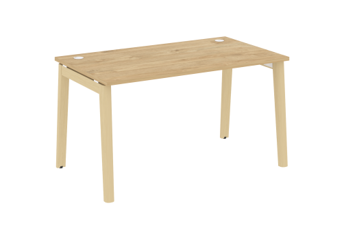 Стол прямой, цвет тиквуд светлый