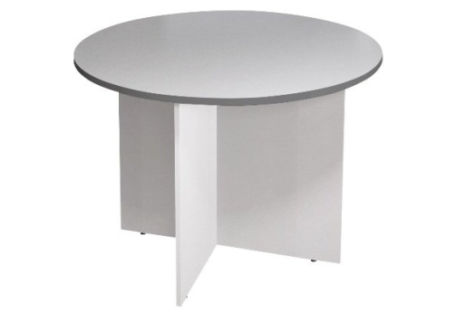 Стол для переговоров круглый, цвет серый