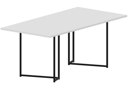 Стол для переговоров Мейлон, цвет белый + черный