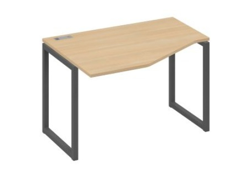 Стол эргономичный левый Мира Одри, цвет натуральный дуб + антрацит