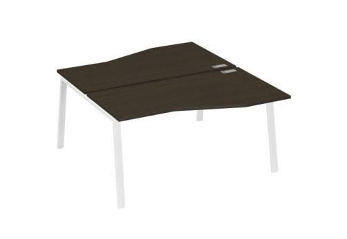 Станция рабочая эргономичная 2х160 Мира Трио, цвет венге + белый