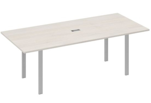 Стол для переговоров прямоугольный Мира Нумо, цвет дуб шамони + серый