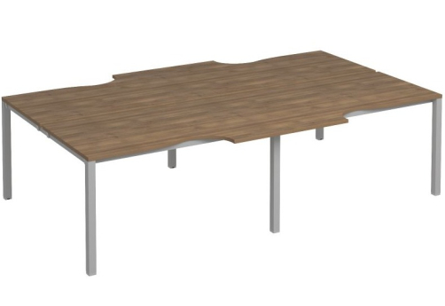 Рабочая станция эргономичная (4х140) Прайм Металл 50, цвет шамони темный + серый