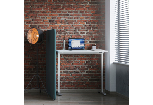 Стол с подъемным механизмом (с заглушками) Софт, цвет белый