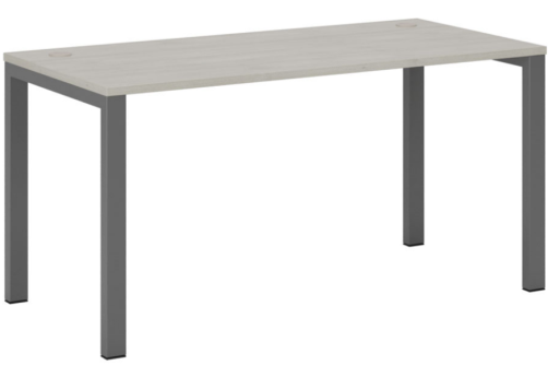 Стол письменный на металлоопорах, цвет шамони светлый