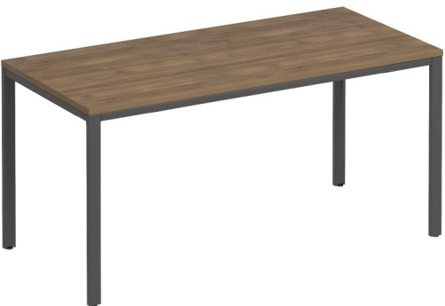 Стол письменный на металлокаркасе Прайм Металл 25, цвет шамони темный + антрацит