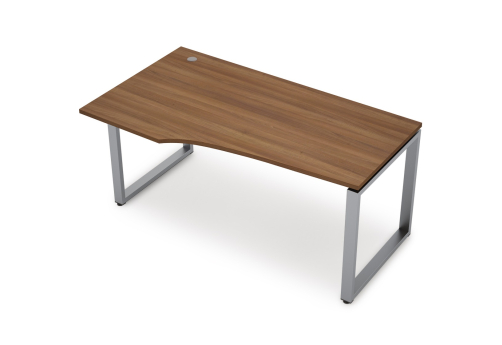 Стол криволинейный левый Деко Опера, цвет шамони темный