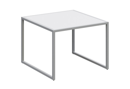 Столик малый Венто Софт, цвет белый + серый