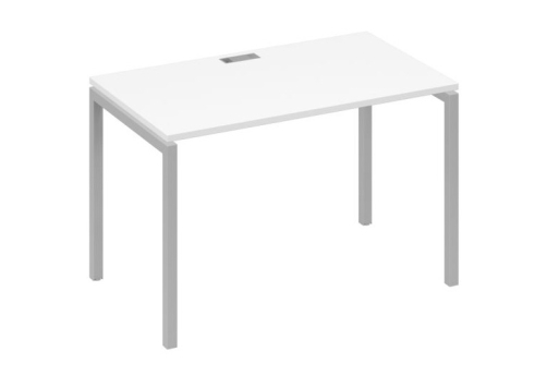Стол письменный Мира Лофт, цвет белый премиум + серый