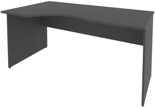Стол эргономичный левый Нотте, цвет антрацит